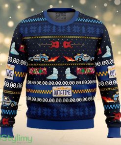 Get Back in Time For Christmas Back to the Future Ugly Christmas Sweater Product Photo 1