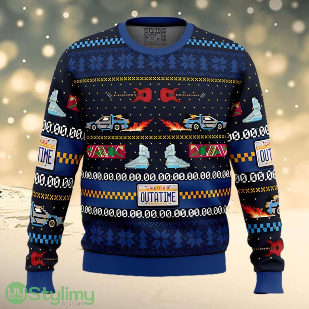 Get Back in Time For Christmas Back to the Future Ugly Christmas Sweater 3 Get Back in Time For Christmas Back to the Future Ugly Christmas Sweater Product Photo 1