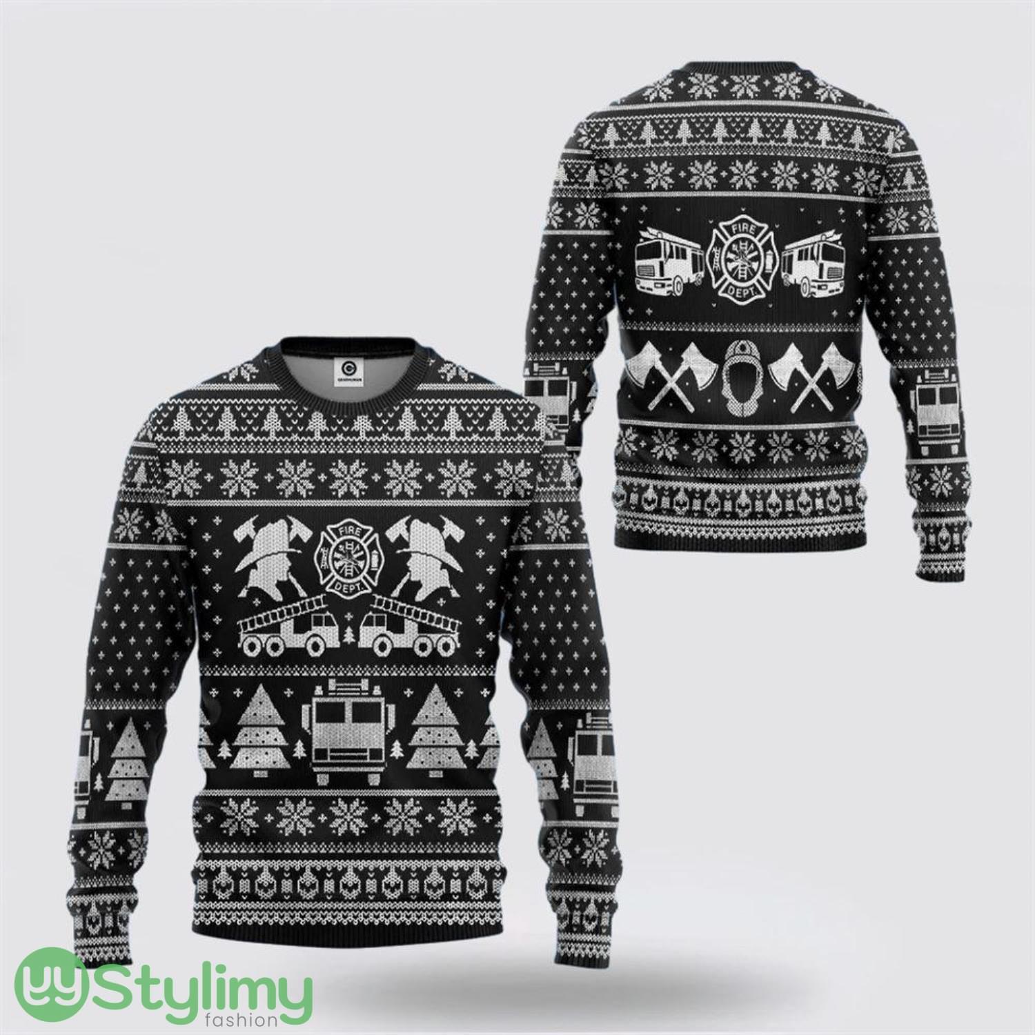 Get Festive With Our Firefighter Ugly Christmas Sweater Christmas Gifts For Firefighters 2 Get Festive With Our Firefighter Ugly Christmas Sweater Christmas Gifts For Firefighters Product Photo 1