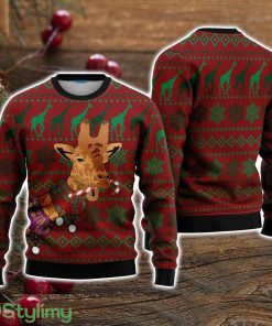 Giraffe Winter Ugly Christmas Sweater Christmas Holiday Gift For Men And Women Product Photo 1