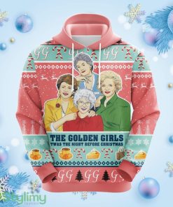 Golden Girls Pink Christmas Cute Noel Mc Ugly Hoodie 3D All Over Print Gift For Christmas Product Photo 1