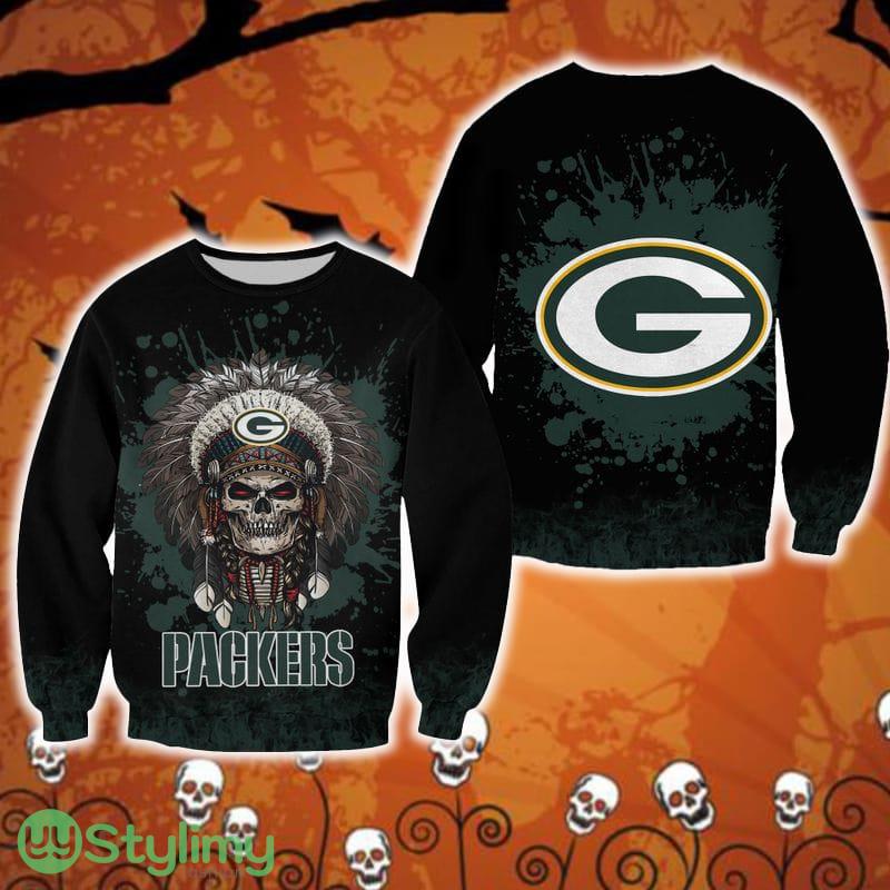 Green Bay Packers Skull Hot Halloween Ugly Sweater For Men And Women Gift Christmas 3 Green Bay Packers Skull Hot Halloween Ugly Sweater For Men And Women Gift Christmas - Green Bay Packers Skull Hot Halloween Ugly Sweater For Men And Women Gift Christmas