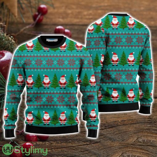 Green Santa Claus Merry Ugly Christmas Sweater Christmas Holiday Gift For Men And Women Product Photo 1