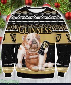 Guinness Bulldog Ugly Christmas Sweater Special Christmas Gift Product Photo 1