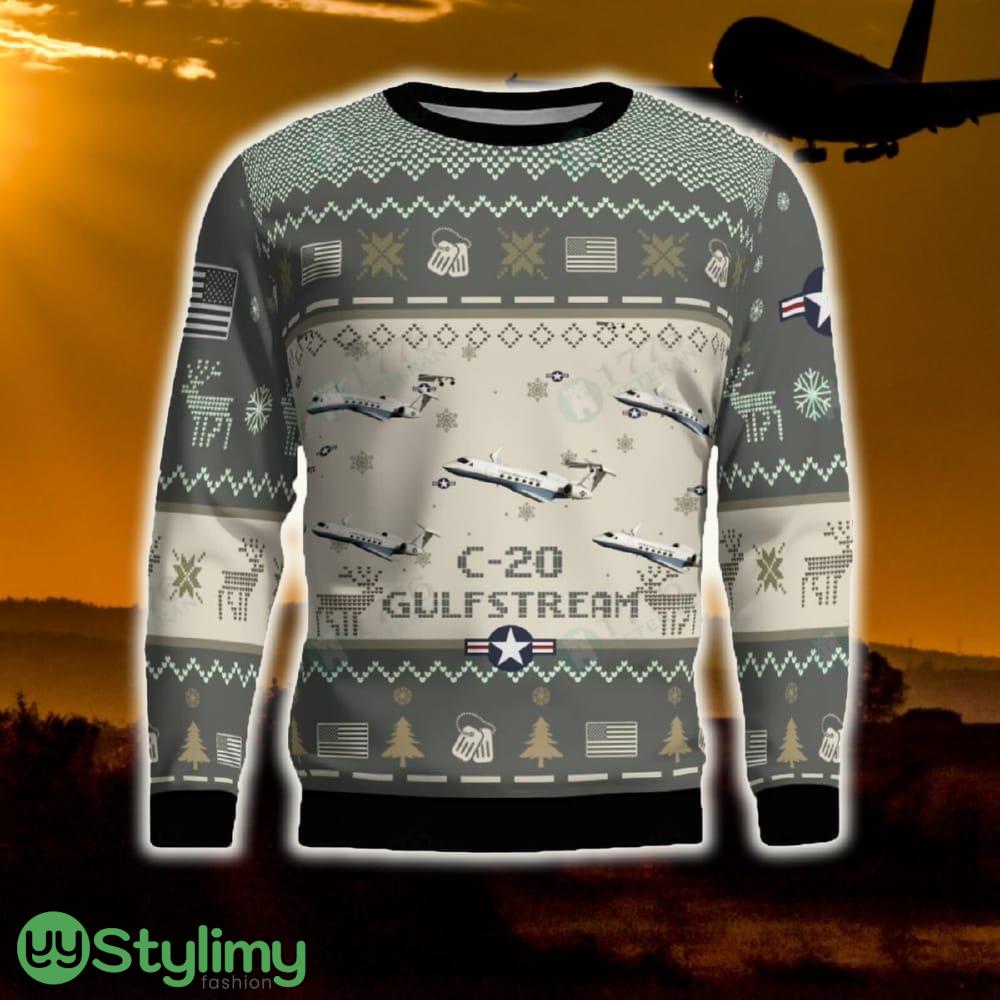 Gulfstream C-20 C20 Combat Aircraft Ugly Sweater Gift For Men And Women Gift Veteran Christmas 4 Gulfstream C-20 C20 Combat Aircraft Ugly Sweater Gift For Men And Women Gift Veteran Christmas - Gulfstream C-20 C20 Combat Aircraft Ugly Sweater 2