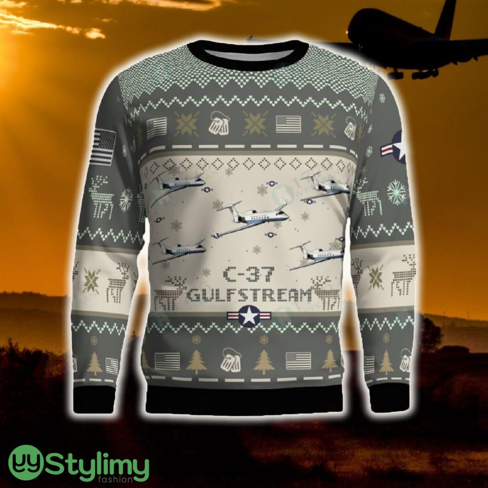 Gulfstream C-37 C37-1 Combat Aircraft Ugly Sweater Gift For Men And Women Gift Veteran Christmas 4 Gulfstream C-37 C37-1 Combat Aircraft Ugly Sweater Gift For Men And Women Gift Veteran Christmas - Gulfstream C-37 C37-1 Combat Aircraft Ugly Sweater 2