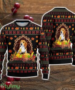 Happy Thanksgiving Funny Beagle Dog Ugly Christmas Sweater Christmas Holiday Gift For Men And Women Product Photo 1