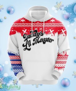 Harley Quinn Daddy'S Lil Monster Christmas Cute Noel Mc Ugly Hoodie 3D All Over Print Gift For Christmas Product Photo 1