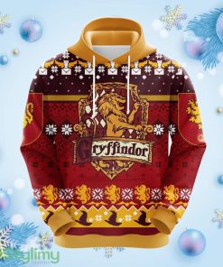 Harry Potter Gryffindor Christmas Cute Noel Mc Ugly Hoodie 3D All Over Print Gift For Christmas Product Photo 1