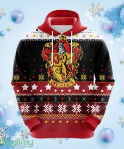 Harry Potter Gryffindor Xmas Christmas Cute Noel Mc Ugly Hoodie 3D All Over Print Gift For Christmas Product Photo 1