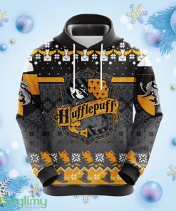 Harry Potter Hufflepuff Christmas Cute Noel Mc Ugly Hoodie 3D All Over Print Gift For Christmas Product Photo 1