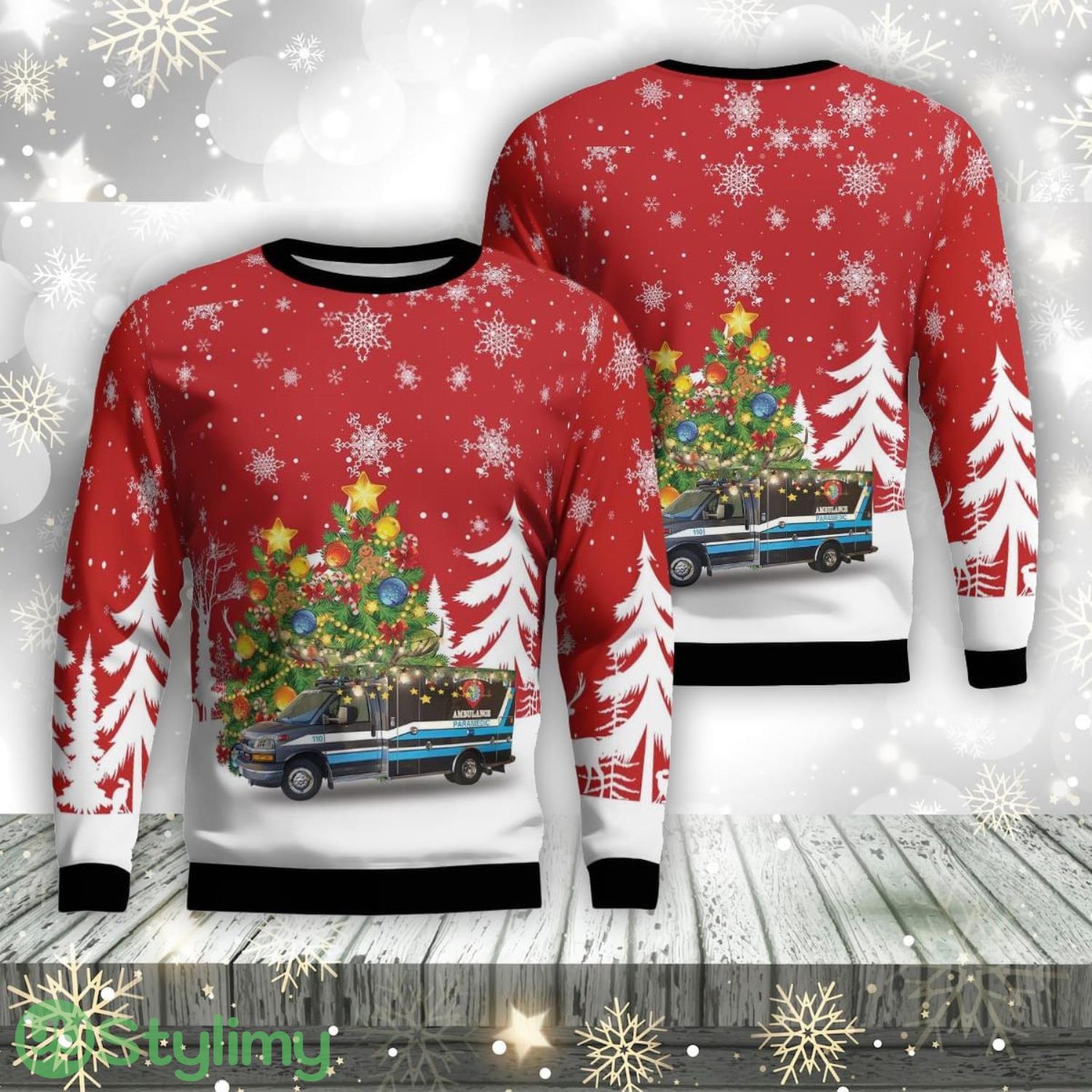 Henderson Nevada Community Ambulance AOP Ugly Sweater Christmas Season Gift 3 Henderson Nevada Community Ambulance AOP Ugly Sweater Christmas Season Gift Product Photo 1