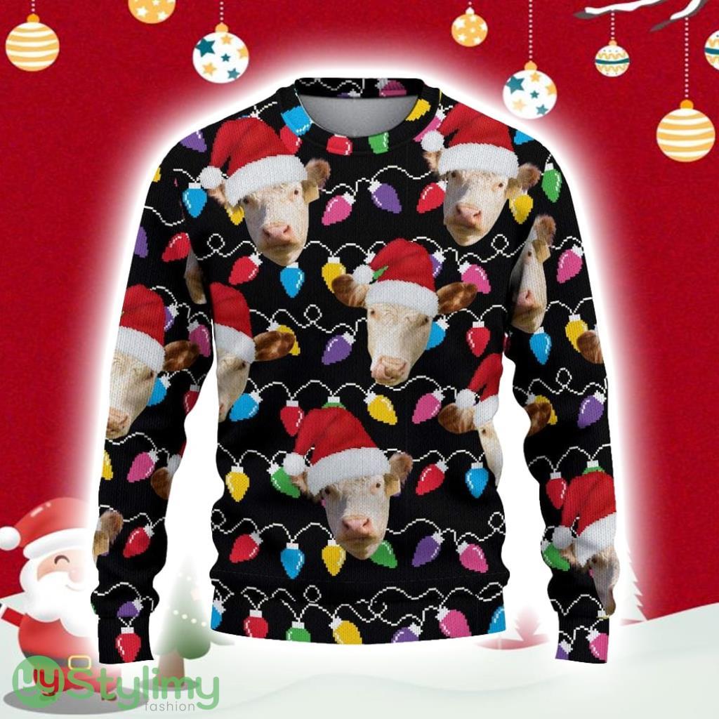 Hereford Black Ugly Christmas Sweater Gift Christmas 3 Hereford Black Ugly Christmas Sweater Gift Christmas Product Photo 1