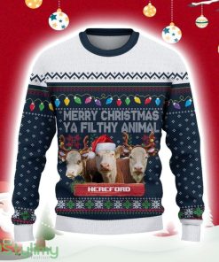 Hereford Green Pattern Ugly Christmas Sweater Gift Christmas Product Photo 1