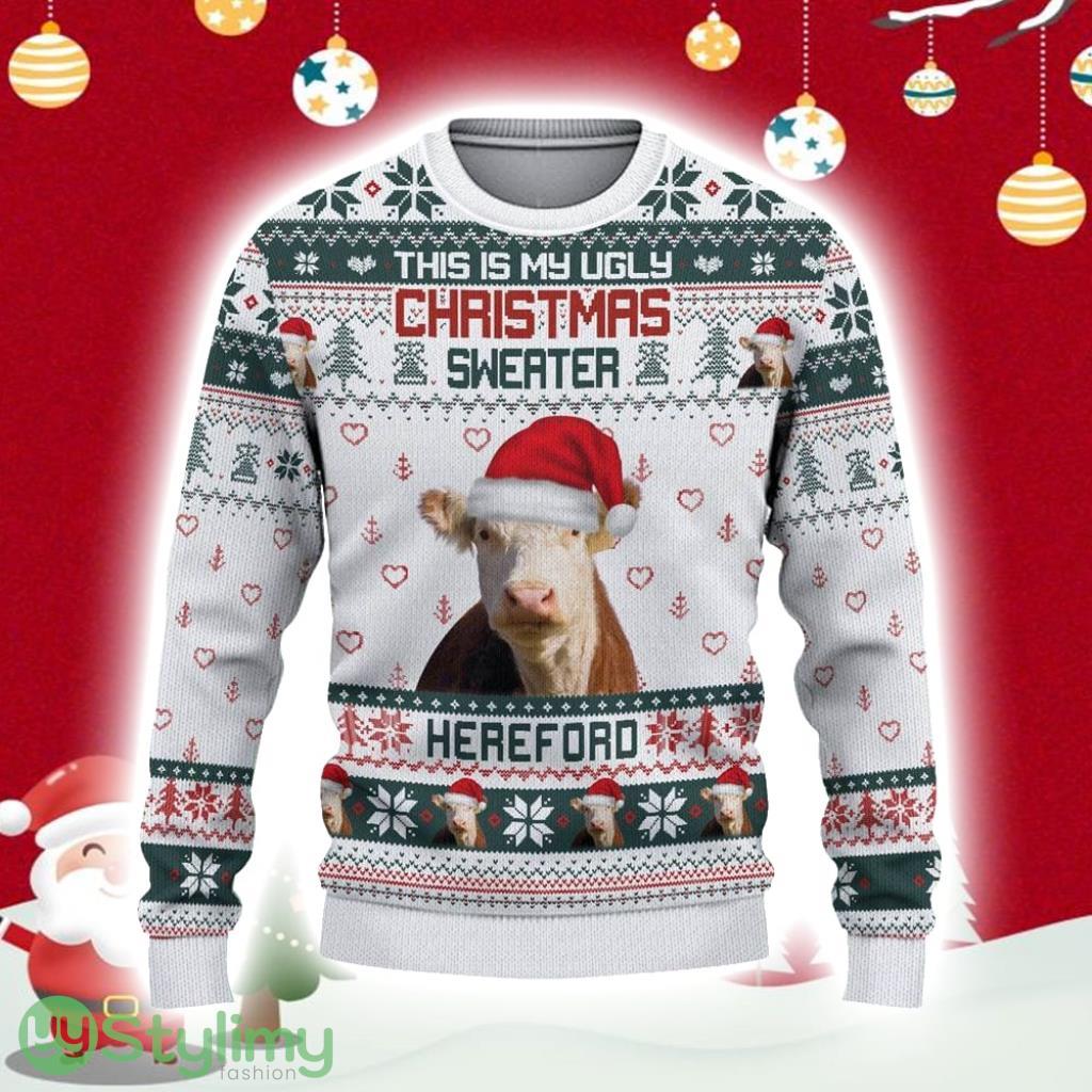 Hereford Green This Is My Ugly Christmas Sweater Gift Christmas 3 Hereford Green This Is My Ugly Christmas Sweater Gift Christmas Product Photo 1