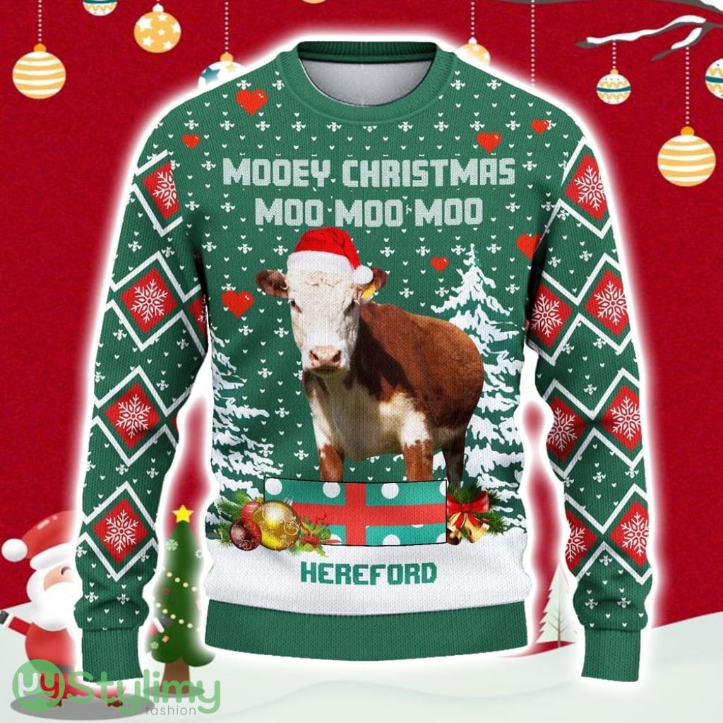 Hereford Green Ugly Christmas Sweater Gift Christmas 3 Hereford Green Ugly Christmas Sweater Gift Christmas Product Photo 1