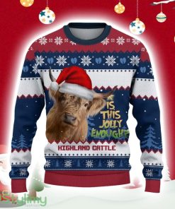 Highland Cattle Jolly Ugly Christmas Sweater Gift Christmas Product Photo 1