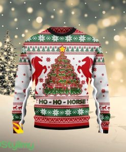 Ho Ho Horse Christmas Tree Ugly Christmas Sweater Product Photo 1