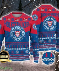 Holstein Kiel Ugly Christmas Sweater Logo Custom Name Gift Fans - Holstein Kiel Ugly Christmas Sweater Logo Custom Name Gift Fans