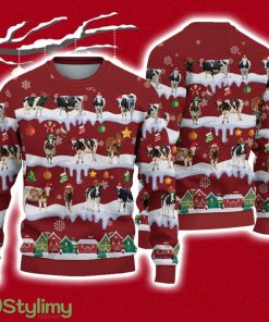Holstein Ugly Christmas Sweater Gift Christmas Product Photo 1