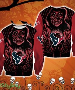 Houston Texans Death Halloween Skull Hat Halloween Ugly Sweater For Men And Women Gift Christmas - Houston Texans Death Halloween Skull Hat Halloween Ugly Sweater For Men And Women Gift Christmas