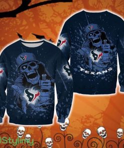 Houston Texans Halloween Skull Edition Unisex Parka Halloween Ugly Sweater For Men And Women Gift Christmas - Houston Texans Halloween Skull Edition Unisex Parka Halloween Ugly Sweater For Men And Women Gift Christmas