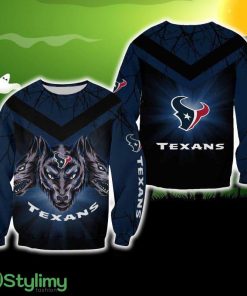 Houston Texans Halloween Wolf Special Ugly Sweater For Men And Women Gift Christmas - Houston Texans Halloween Wolf Special Ugly Sweater For Men And Women Gift Christmas