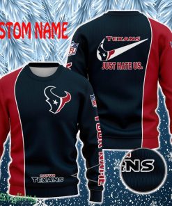 Houston Texans NFL Just Hate Us Personalized For Fans Sweater New - Houston Texans NFL Just Hate Us Personalized For Fans Sweater New