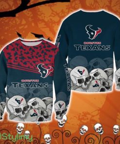 Houston Texans Skull Bear Halloween Ugly Sweater For Men And Women Gift Christmas - Houston Texans Skull Bear Halloween Ugly Sweater For Men And Women Gift Christmas
