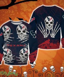 Houston Texans Skull Hallowen Polar Halloween Ugly Sweater For Men And Women Gift Christmas - Houston Texans Skull Hallowen Polar Halloween Ugly Sweater For Men And Women Gift Christmas