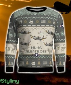HU-16 Albatross HU16 Combat Aircraft Ugly Sweater Gift For Men And Women Gift Veteran Christmas - HU-16 Albatross HU16 Combat Aircraft Ugly Sweater 2