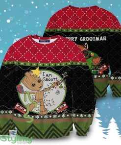 I am Groot Merry Grootmas 3D Ugly Christmas Sweater Christmas Gift Product Photo 1
