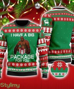 I Have A Big Package For You Ugly Christmas Sweater Christmas Holiday Gift For Men And Women irt, Christmas Gift6401 Product Photo 1