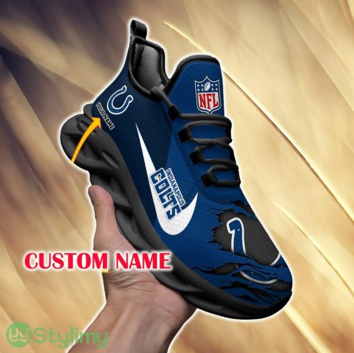 Indianapolis Colts Imagery For Fans Custom Name Max Soul Sneakers New Gift Men And Women Clunky Shoes