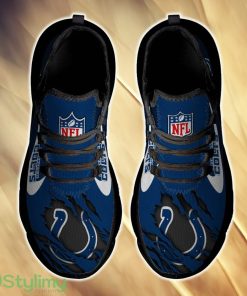 Indianapolis Colts Imagery For Fans Custom Name Max Soul Sneakers New Gift Men And Women Clunky Shoes - Indianapolis Colts Chunky Shoes_3