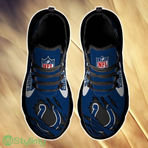 Indianapolis Colts Imagery For Fans Custom Name Max Soul Sneakers New Gift Men And Women Clunky Shoes