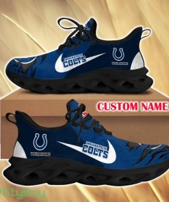 Indianapolis Colts Imagery For Fans Custom Name Max Soul Sneakers New Gift Men And Women Clunky Shoes - Indianapolis Colts Chunky Shoes_1