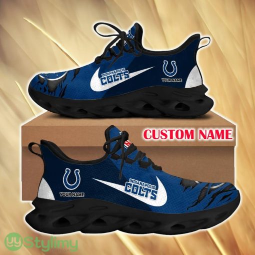 Indianapolis Colts Imagery For Fans Custom Name Max Soul Sneakers New Gift Men And Women Clunky Shoes