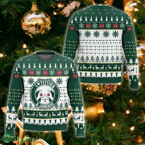 Jameson Titties Funny Ugly Sweater For Fans Christmas Vintage Gift