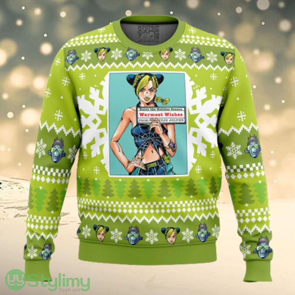 Jolyne Kujo Jojo’s Bizarre Adventure Ugly Gamer Christmas Sweater 3 Jolyne Kujo Jojo’s Bizarre Adventure Ugly Gamer Christmas Sweater Product Photo 1