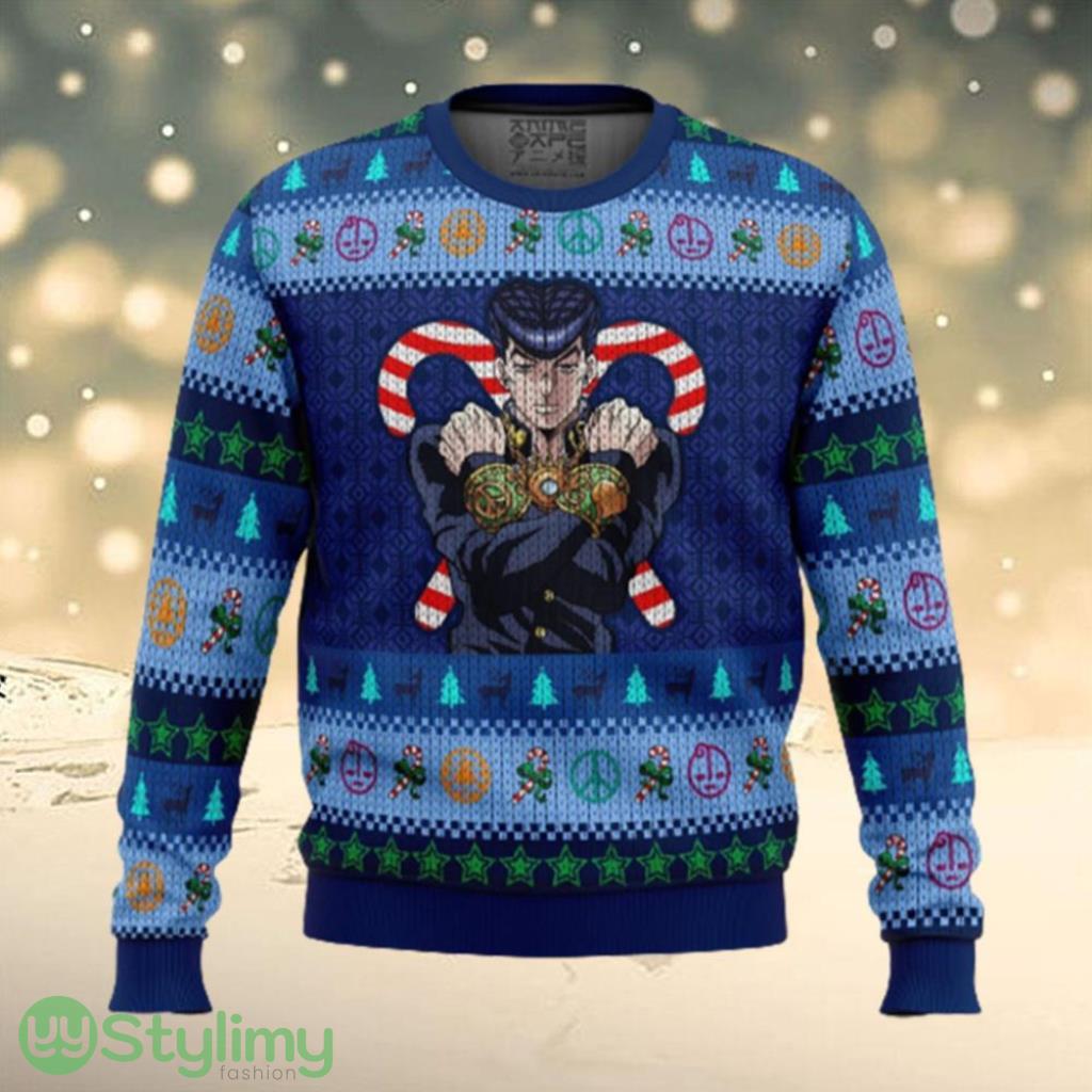 Josuke Higashikata Jojo Bizarre Adventure Ugly Gamer Christmas Sweater 3 Josuke Higashikata Jojo Bizarre Adventure Ugly Gamer Christmas Sweater Product Photo 1