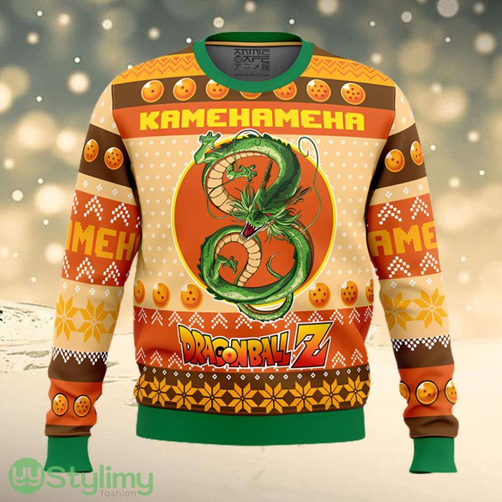 Kamehameha Dragon Ball Z Ugly Christmas Sweater 3 Kamehameha Dragon Ball Z Ugly Christmas Sweater Product Photo 1
