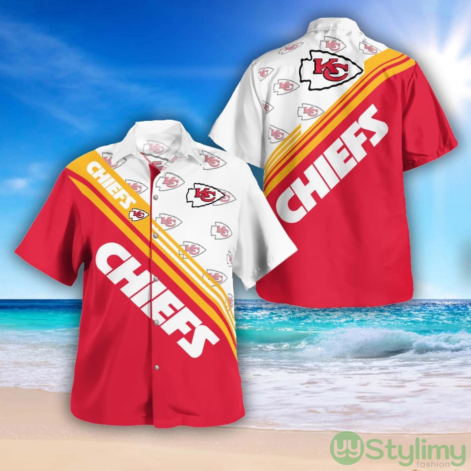 Kansas City Chiefs Logo Printed Aloha Hawaiian Shirt Special Gift For Fans 2 Kansas City Chiefs Logo Printed Aloha Hawaiian Shirt Special Gift For Fans Product Photo 1