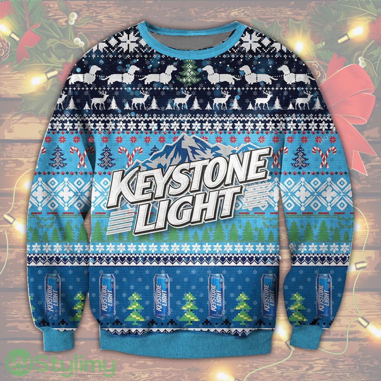 Keystone Light 3D Ugly Christmas Sweater Christmas Gift 3 Keystone Light 3D Ugly Christmas Sweater Christmas Gift Product Photo 1