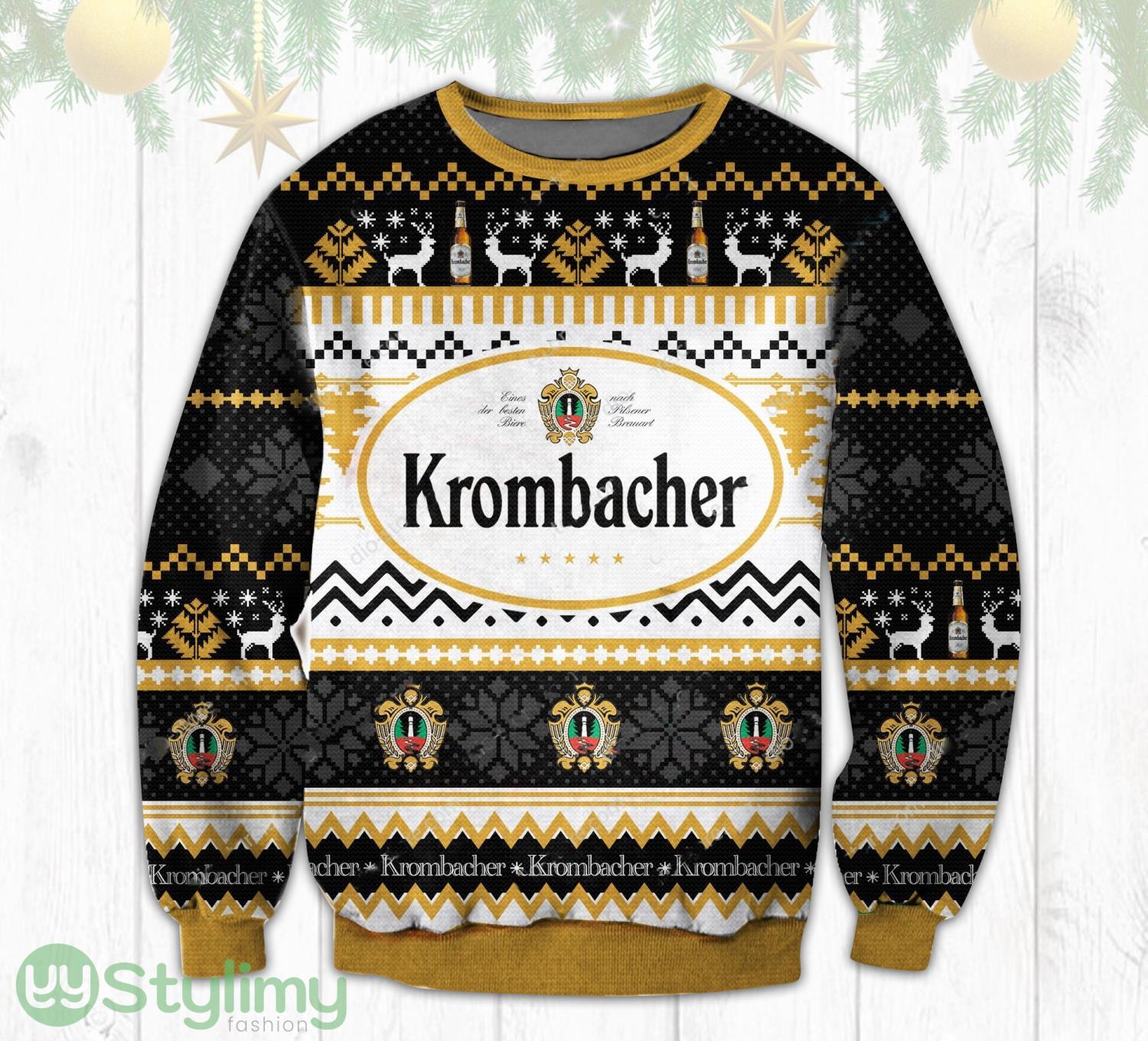 Krombacher 3D Ugly Christmas Sweater Christmas Gift 3 Krombacher 3D Ugly Christmas Sweater Christmas Gift Product Photo 1