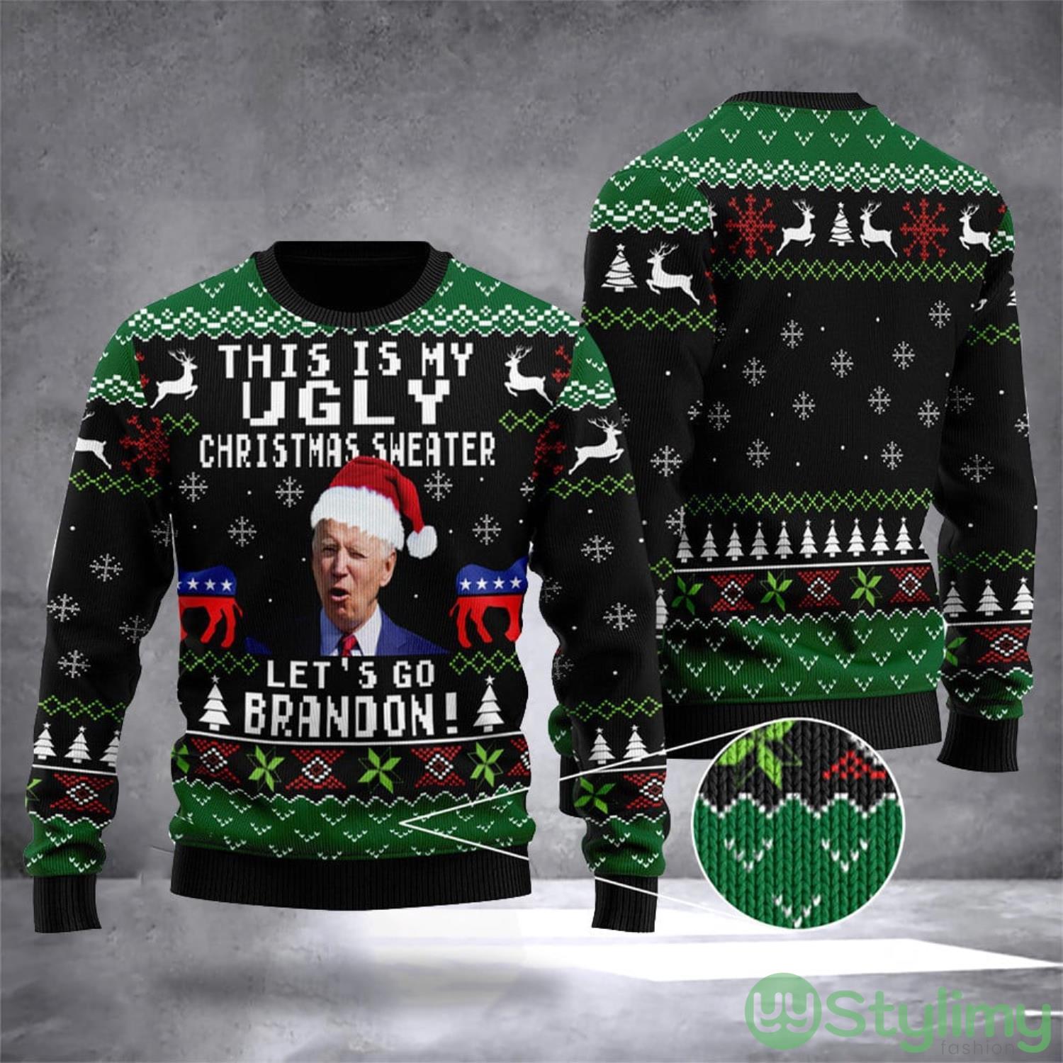 Lets Go Brandon 3D Ugly Christmas Sweater FJB Anti Joe Biden Christmas Gift 3 Lets Go Brandon 3D Ugly Christmas Sweater FJB Anti Joe Biden Christmas Gift Product Photo 1