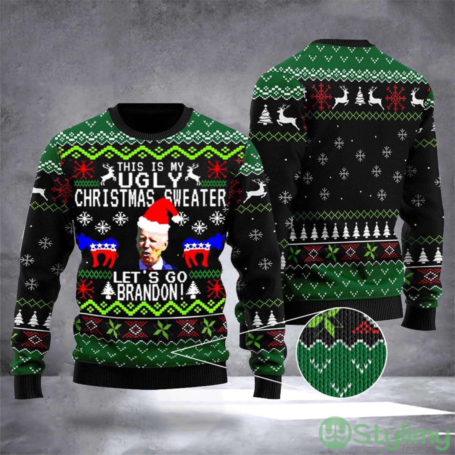 Lets Go Brandon Biden This Is My 3D Ugly Christmas Sweater FJB Lets Go Brandon Xmas Sweater 3 Lets Go Brandon Biden This Is My 3D Ugly Christmas Sweater FJB Lets Go Brandon Xmas Sweater Product Photo 1