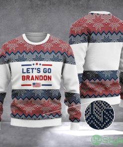 Let’s Go Brandon Christmas Ugly Sweaters Donald Trump 2024 FJB Christmas Gift Product Photo 1