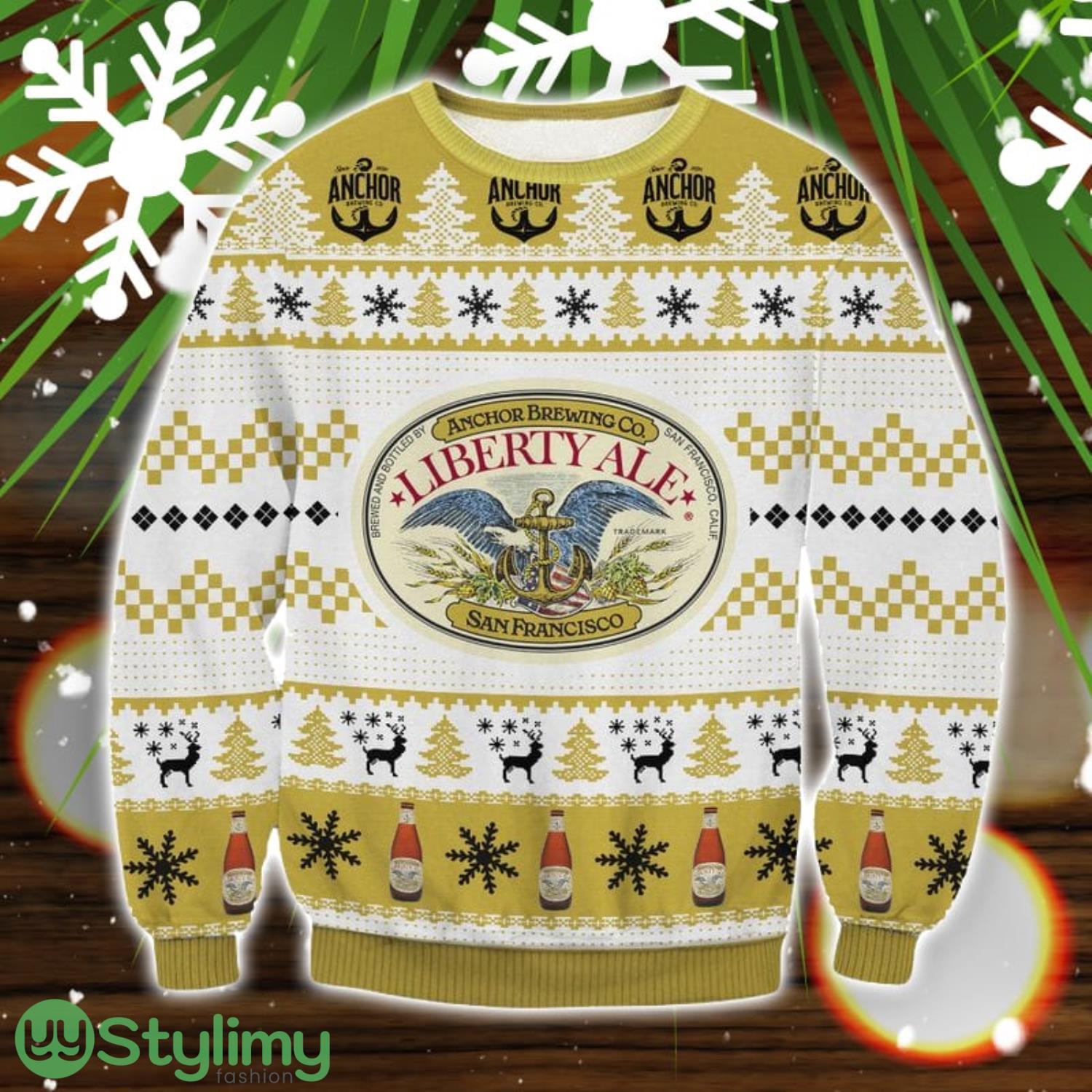 Liberty Brewery's 3D Ugly Christmas Sweater Christmas Gift 3 liberty brewerys 3d ugly christmas sweater christmas gift