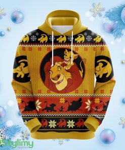 Lion King Simba Christmas Cute Noel Mc Ugly Hoodie 3D All Over Print Gift For Christmas Product Photo 1
